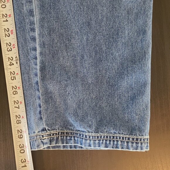 Vintage Canal Jeans Denim Cotton Overalls Large Streetwear Y2K Grunge - Picture 7 of 11